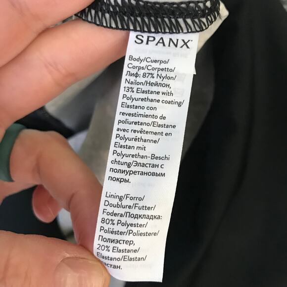 Spanx‎ Leggings Womens Large Gray Faux Leather Snake Shine Compression 20324R - Picture 12 of 16